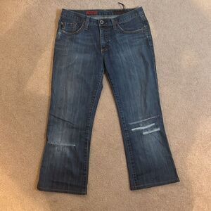 Ag adriano goldschmied the angel distressed denim jeans. size 29